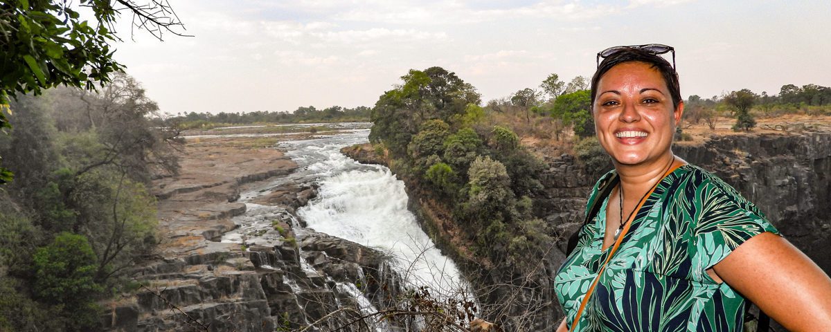 Tina Sayed Nestius, vd för Afrikakompaniet, vid Victoriafallen