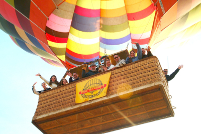 Bill Harrops Balloon safaris utanför Johannesburg